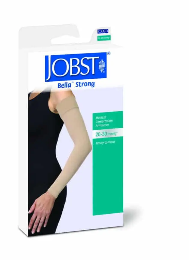 Bella Strong arm sleeves can be worn on either arm for lymphedema