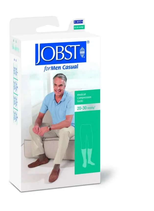 For Men casual compression socks in 2 compression levels for everyday wear