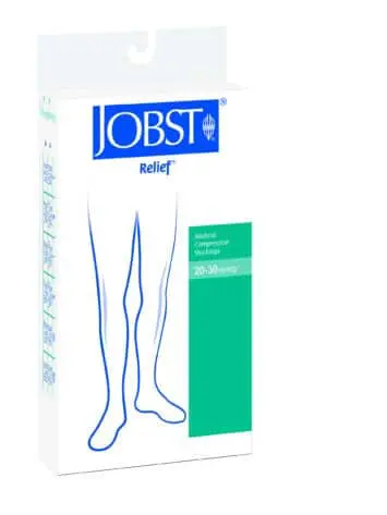 Jobst chap style stockings in left or right leg with open toes.