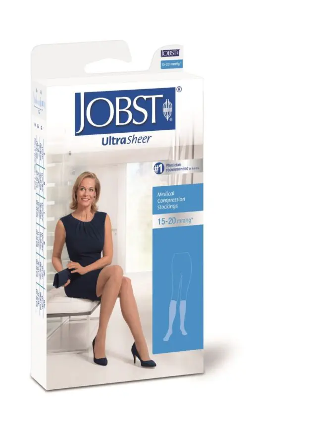 JOBST® Ultrasheer Knee High graduated compression socks for aching legs