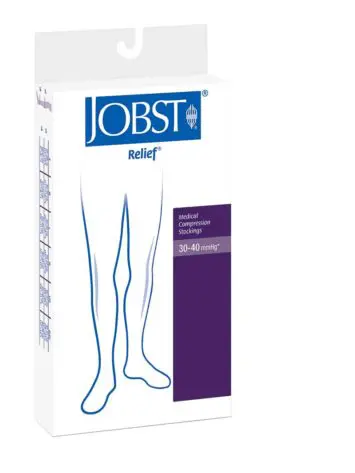 Firm compression in Jobst 30-40mmHg chap style stocking