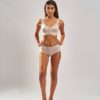 Instant Leonisa booty boosting padded beige panties. Comes with removable butt pads to instantly add volume and shape. Leonisa posture bra back support in beige.