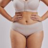 Instant Leonisa booty boosting padded beige panties. Leonisa posture bra in beige.