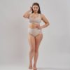 Leonisa posture bra in beige. Leonisa firm compression post partum panties with adjustable belly compression wrap in beige.