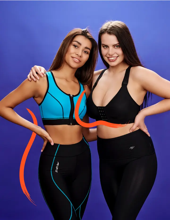 Stages of Compression Wear. Active wear compression in tops, socks & tights